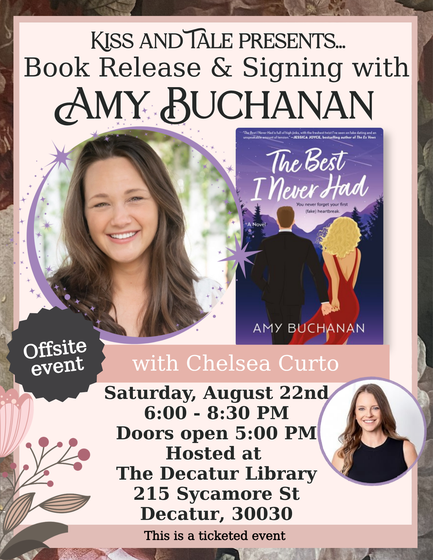 EVENT: Book Release & Signing with Amy Buchanan