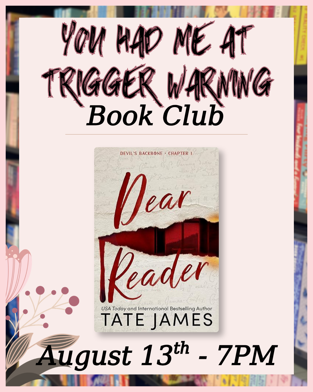 BOOK CLUB: You Had Me At Trigger Warning (August)