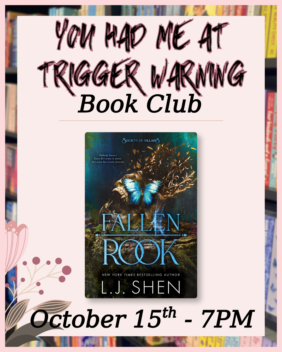 BOOK CLUB: You Had Me At Trigger Warning (October)
