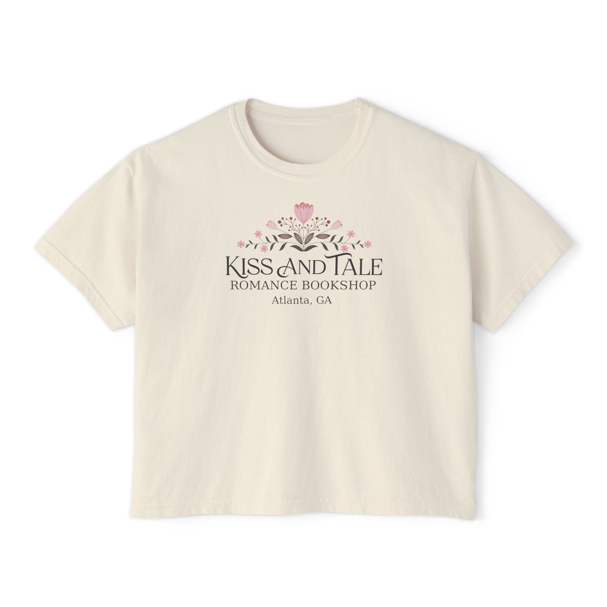 Kiss and Tale Romance Bookshop Women's Boxy Tee