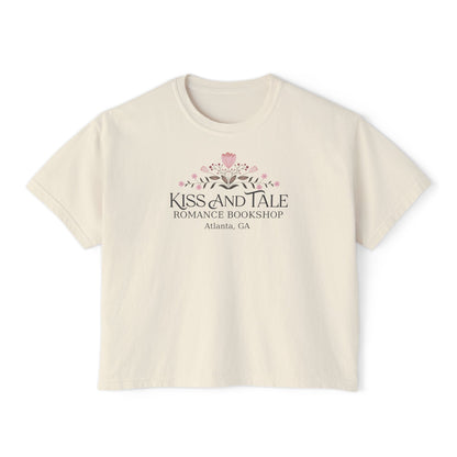 Kiss and Tale Romance Bookshop Women's Boxy Tee
