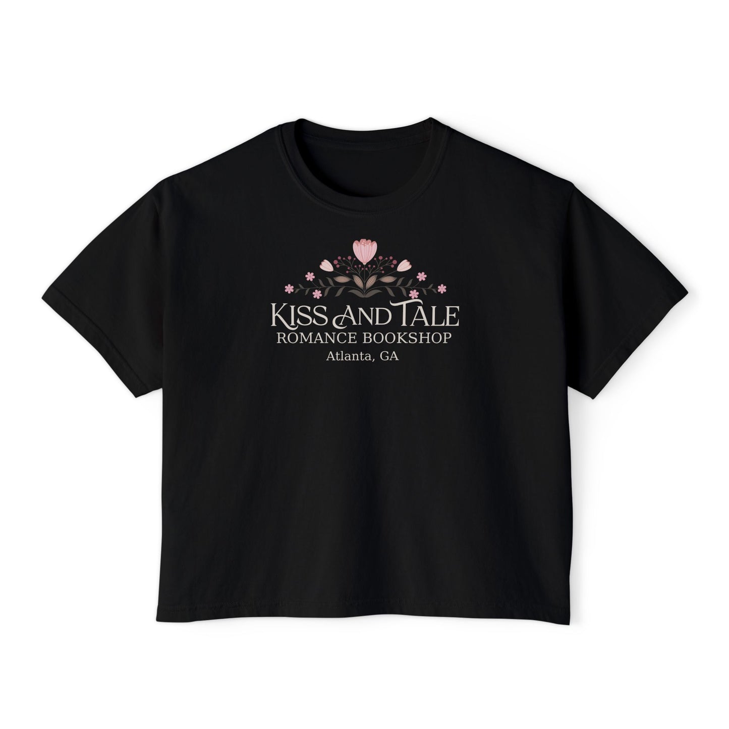 Kiss and Tale Romance Bookshop Women's Boxy Tee