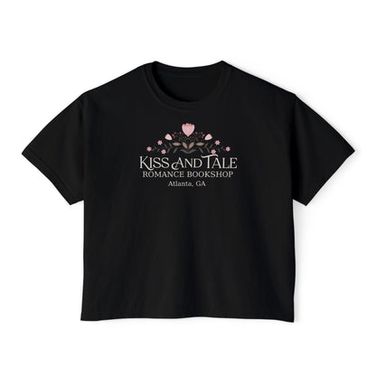 Kiss and Tale Romance Bookshop Women's Boxy Tee