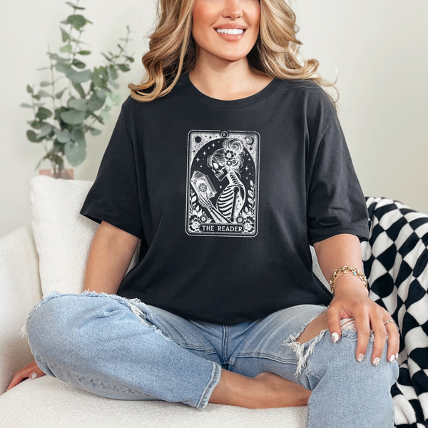 The Reader Tarot Card Short Sleeve Tee