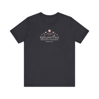 Kiss and Tale Romance Bookshop Bella + Canvas Tee