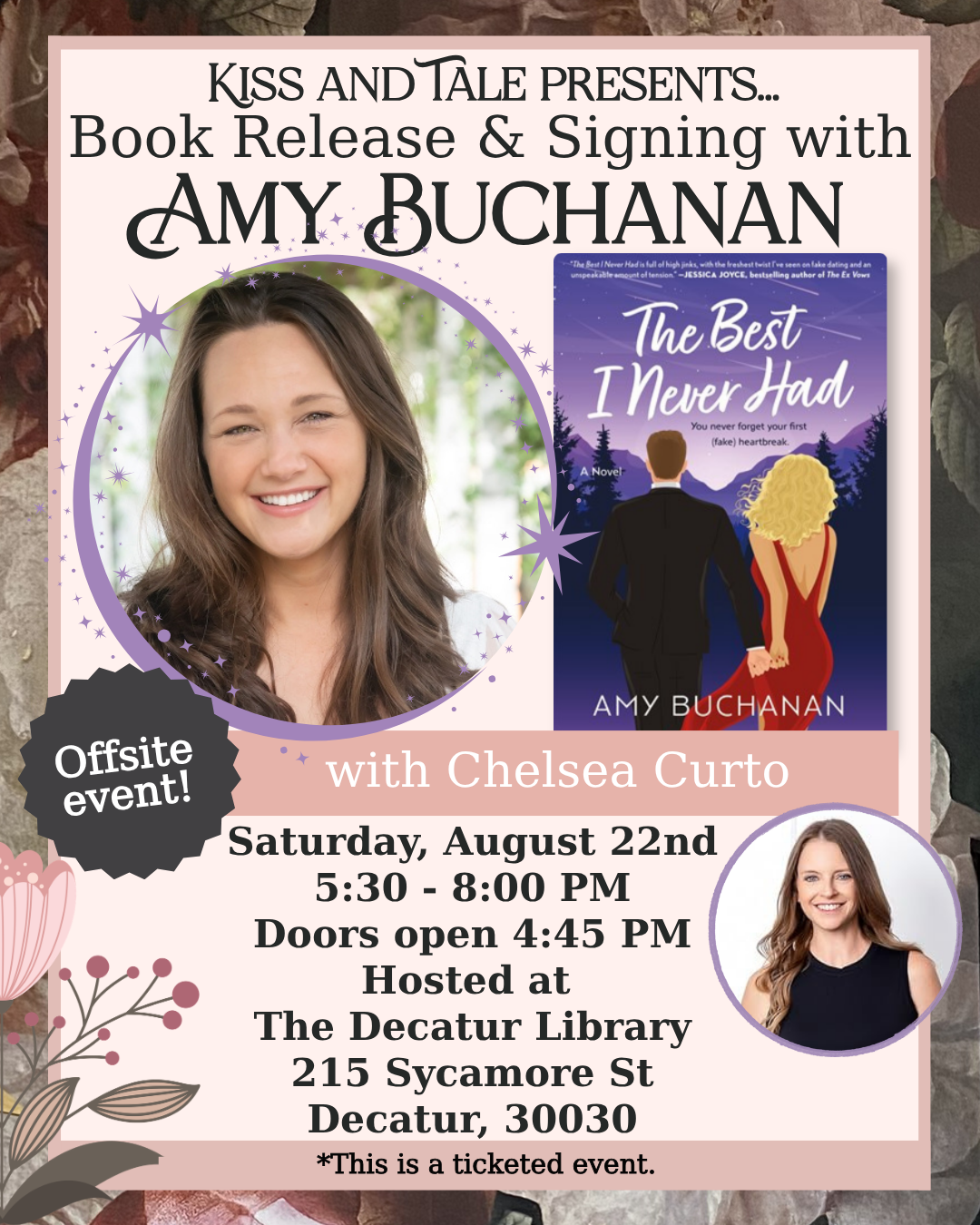EVENT: Book Release & Signing with Amy Buchanan