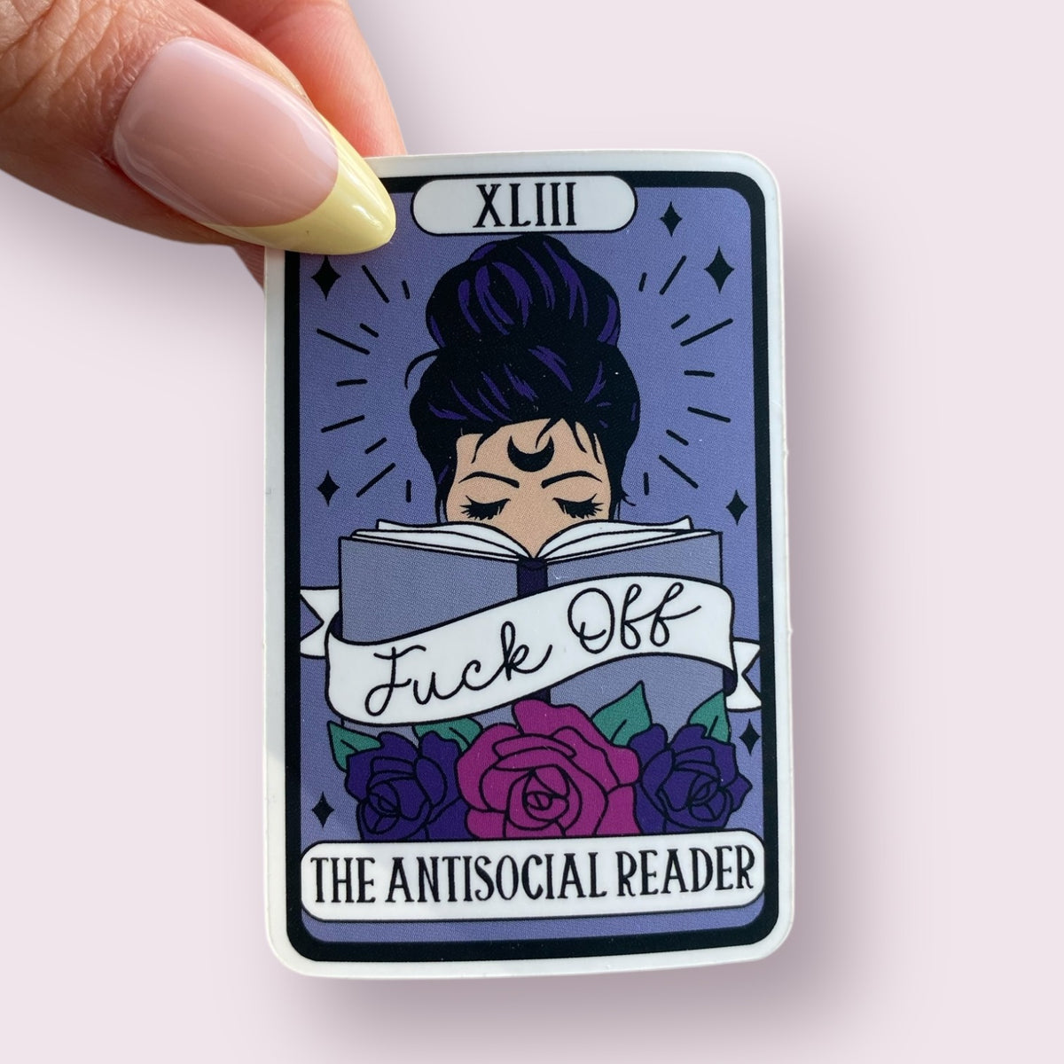 The Anti-Social Reader | Tarot Sticker