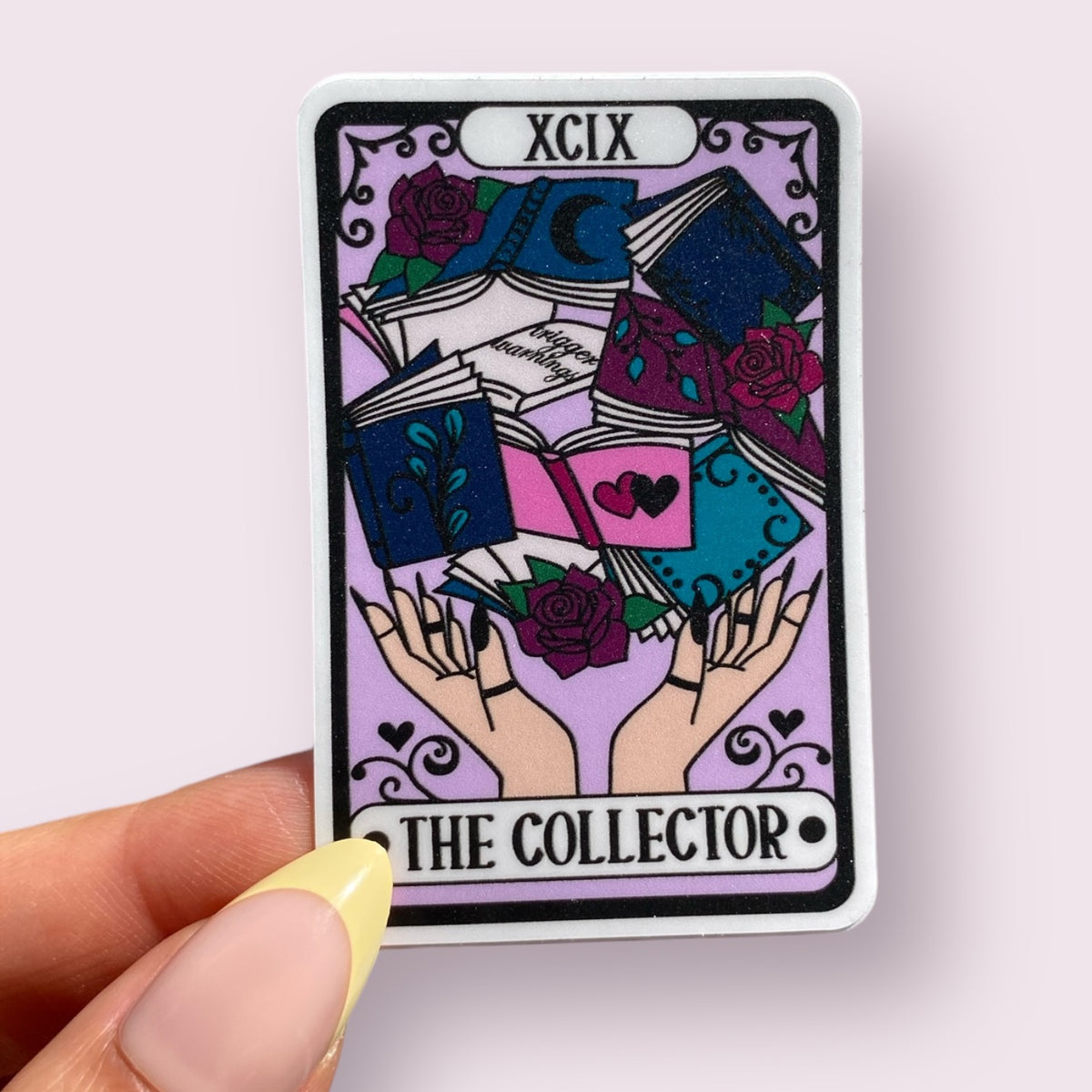 The Collector Books Tarot Card Bookish Sticker