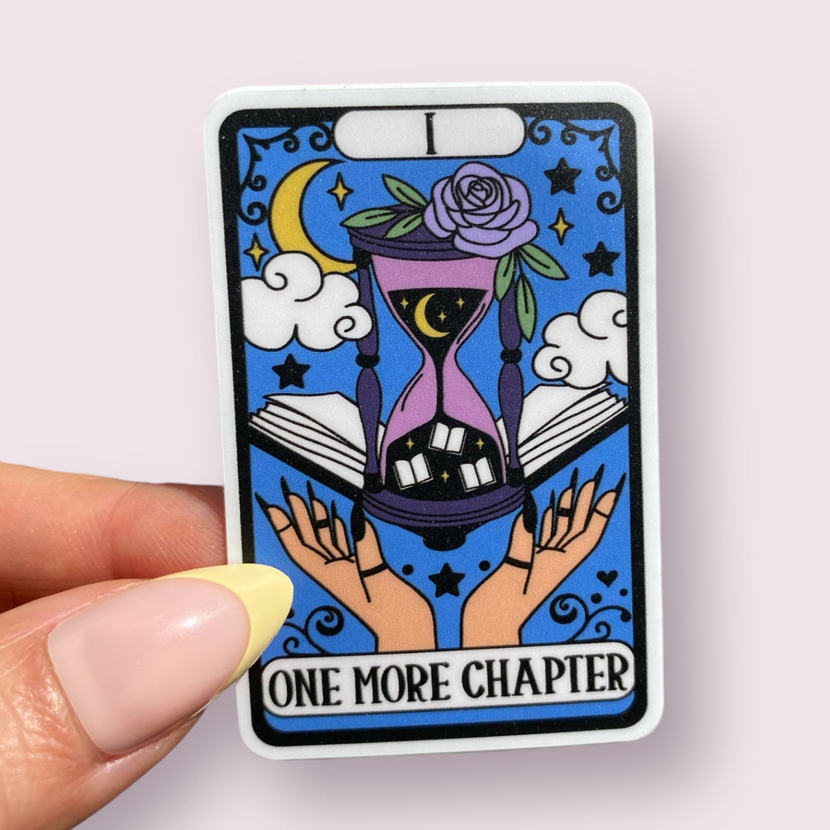 One More Chapter Tarot Card Bookish Sticker