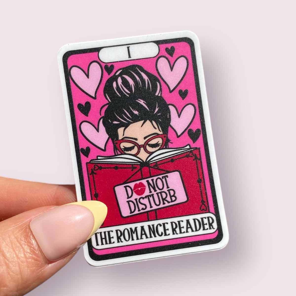 The Romance Reader Tarot Card Bookish Sticker