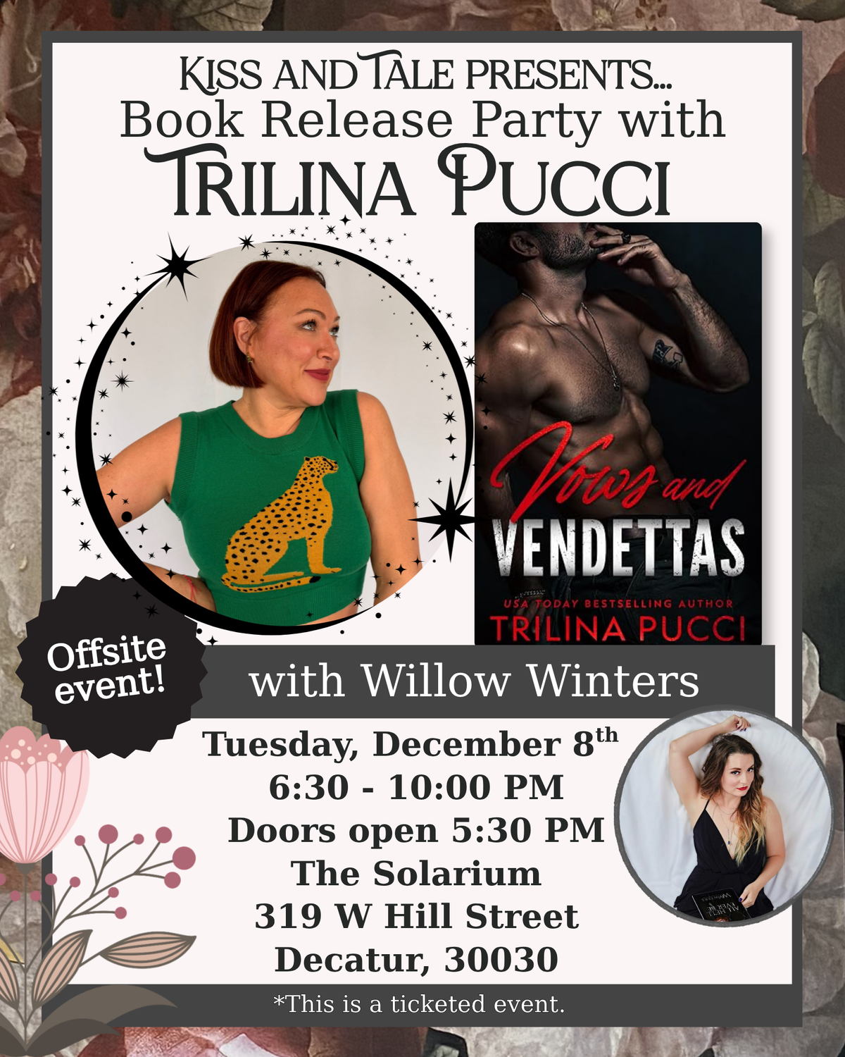 EVENT: Vows and Vendettas Book Release Party
