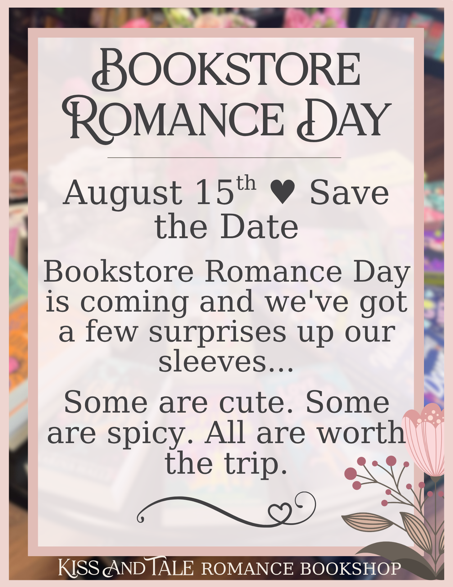 EVENT: Bookstore Romance Day