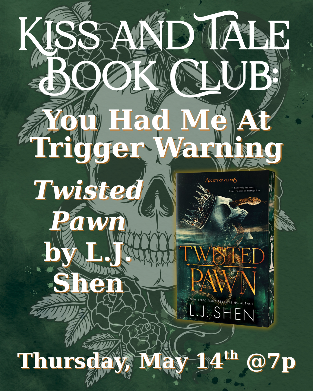Event: Book Club - You Had Me At Trigger Warning (May)