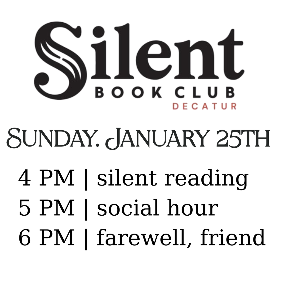 EVENT: Silent Book Club Decatur