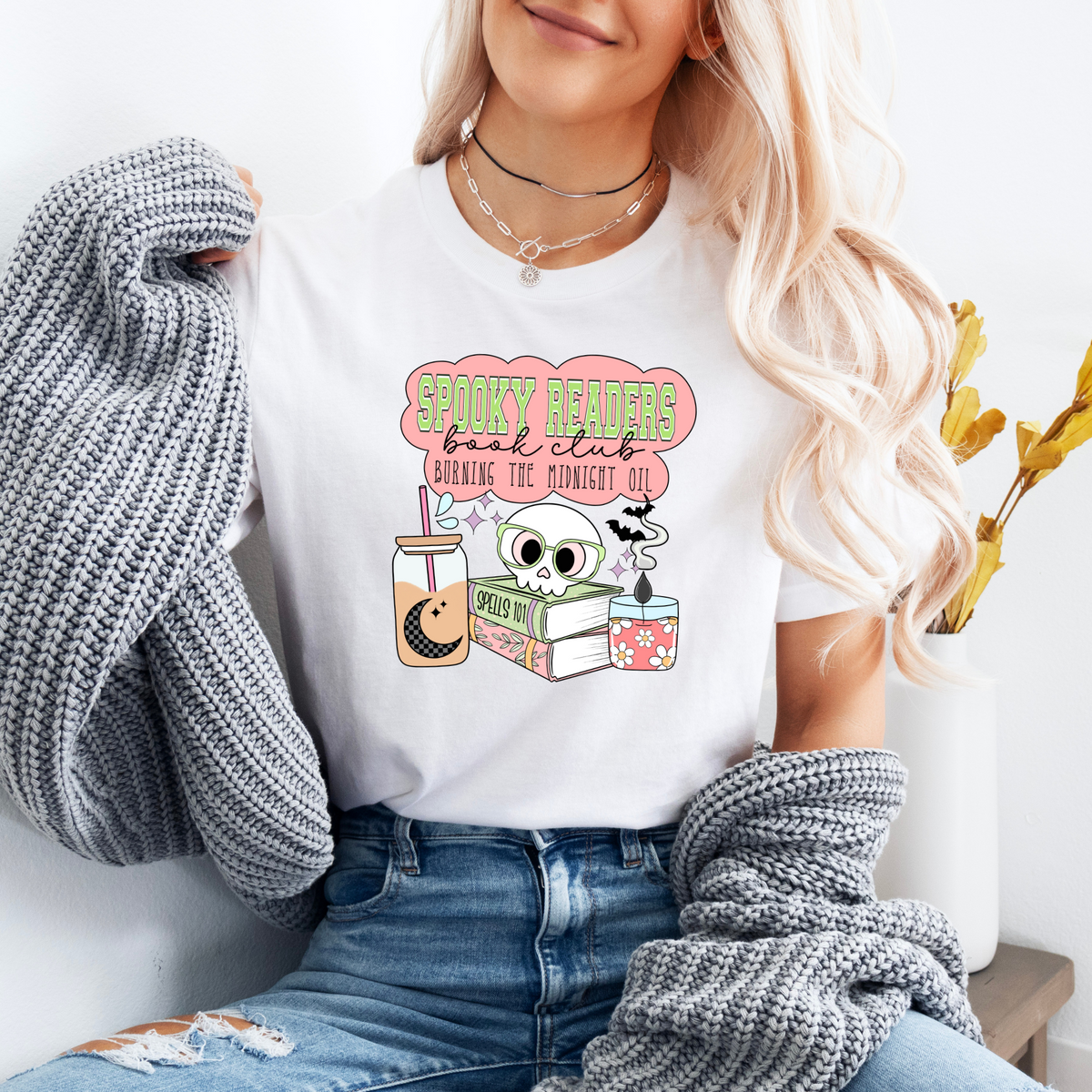 Spooky Readers Book Club Short Sleeve Tee